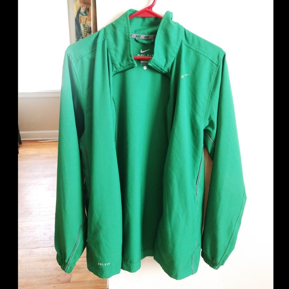 Nike Dri Fit Zip Up Athletic Track Jacket